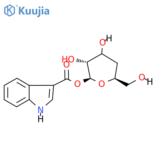 Indole-3-carboxylic acid β-D-glucopyranosyl ester structure