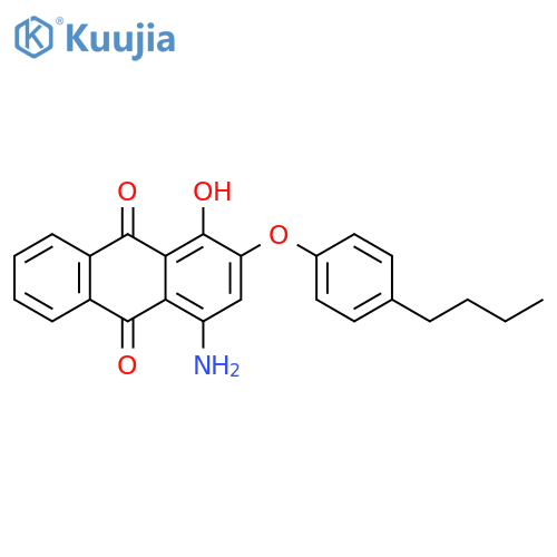 9,10-Anthracenedione, 4-amino-2-(4-butylphenoxy)-1-hydroxy- structure