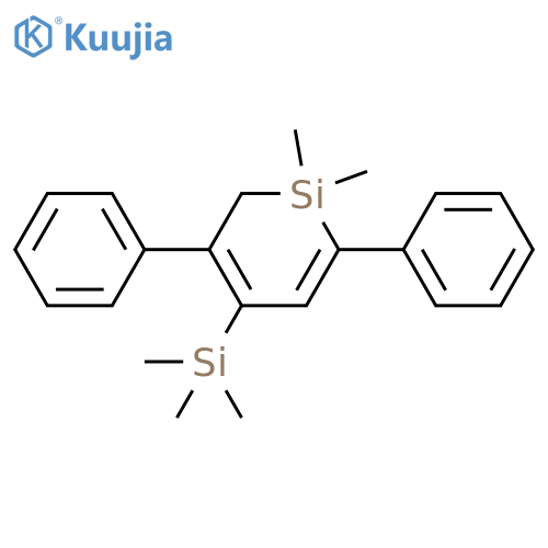 Silacyclohexa-2,4-diene, 1,1-dimethyl-2,5-diphenyl-4-(trimethylsilyl)- structure