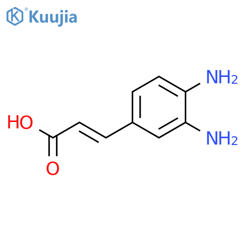 3-(3,4-diaminophenyl)prop-2-enoic acid structure