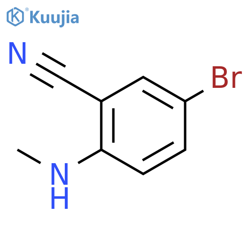 5-Bromo-2-methylamino-benzonitrile structure