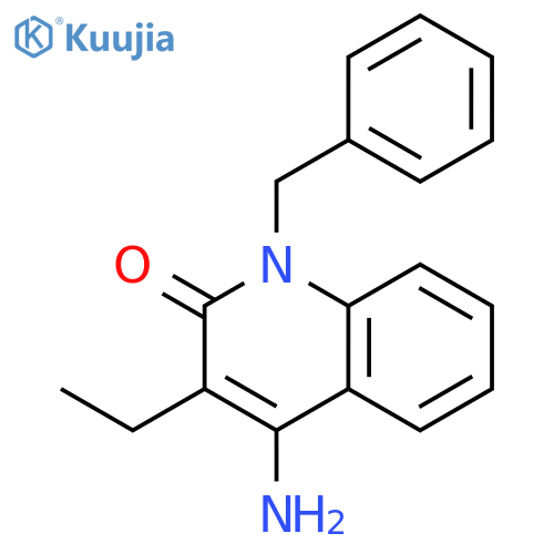 2(1H)-Quinolinone, 4-amino-3-ethyl-1-(phenylmethyl)- structure