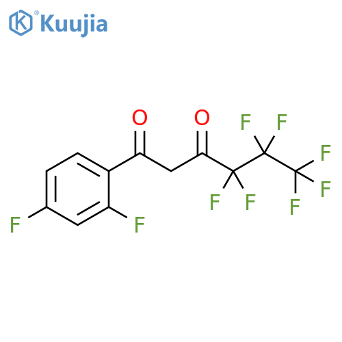 1,3-Hexanedione, 1-(2,4-difluorophenyl)-4,4,5,5,6,6,6-heptafluoro- structure