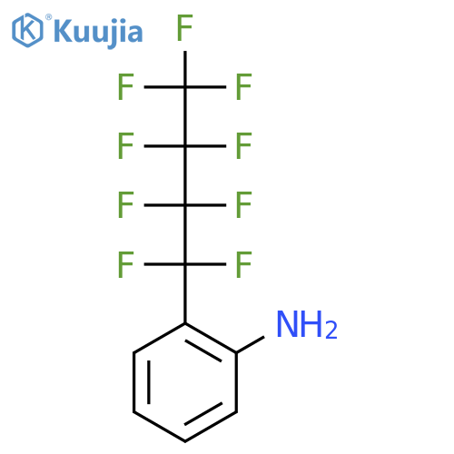 Benzenamine, 2-(nonafluorobutyl)- structure