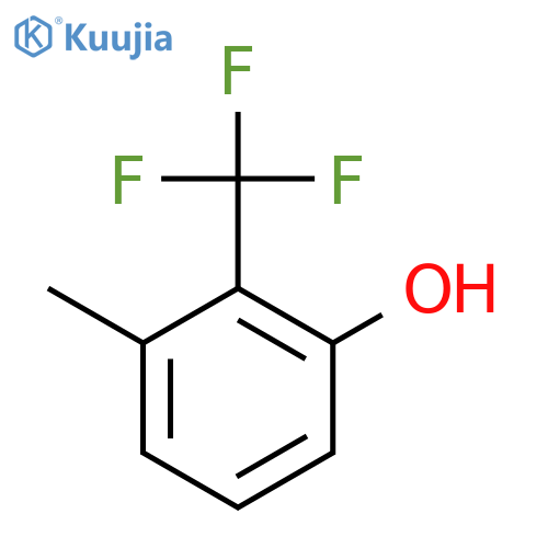 3-methyl-2-(trifluoromethyl)phenol structure