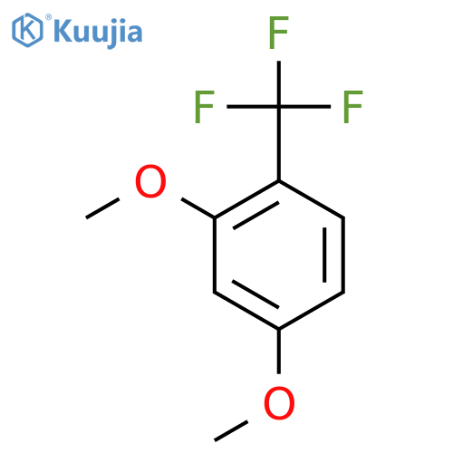 Benzene, 2,4-dimethoxy-1-(trifluoromethyl)- structure