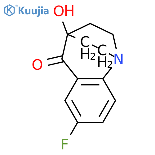 1,4-Ethano-1H-1-benzazepin-5(2H)-one, 7-fluoro-3,4-dihydro-4-hydroxy- structure