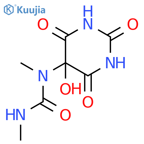 Urea, N-(hexahydro-5-hydroxy-2,4,6-trioxo-5-pyrimidinyl)-N,N'-dimethyl- structure