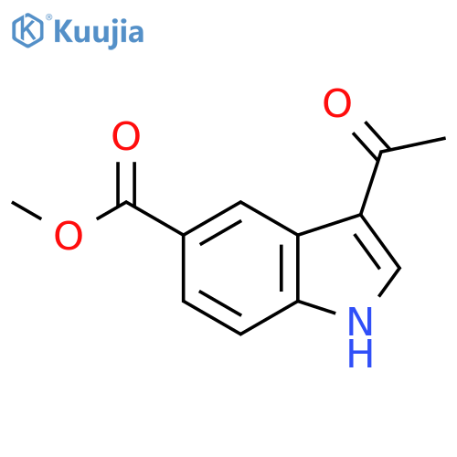 methyl 3-acetyl-1H-indole-5-carboxylate structure