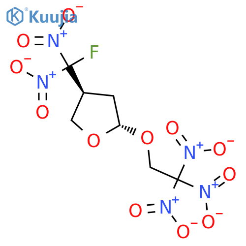Furan, 4-(fluorodinitromethyl)tetrahydro-2-(2,2,2-trinitroethoxy)-, trans- structure
