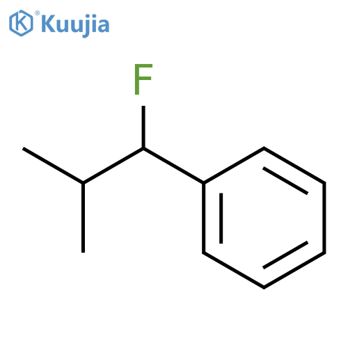 Benzene, (1-fluoro-2-methylpropyl)- structure