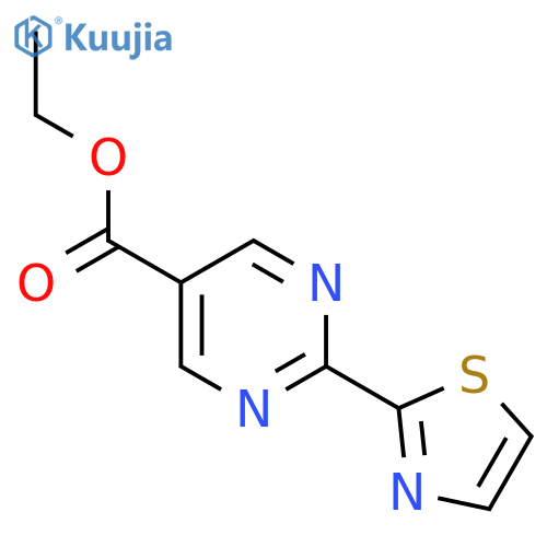 Ethyl 2-(thiazol-2-YL)pyrimidine-5-carboxylate structure