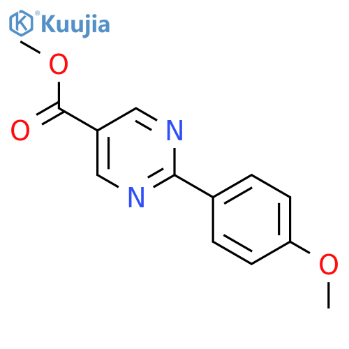 Methyl 2-(4-methoxyphenyl)pyrimidine-5-carboxylate structure