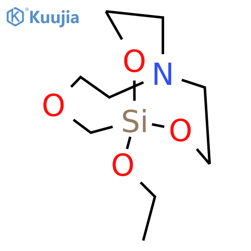 3,9,10-Trioxa-6-aza-1-silabicyclo[4.3.3]dodecane, 1-ethoxy- structure