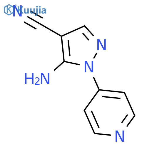 5-Amino-1-(pyridin-4-yl)-1H-pyrazole-4-carbonitrile structure