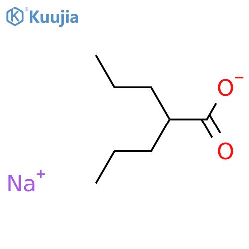Valproic acid sodium salt structure