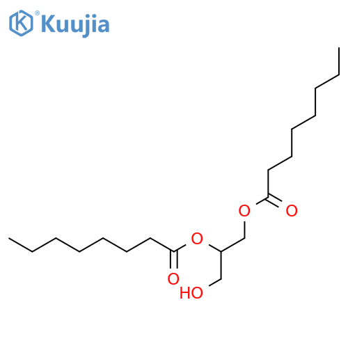 Octanoic acid,1,1'-[1-(hydroxymethyl)-1,2-ethanediyl] ester structure
