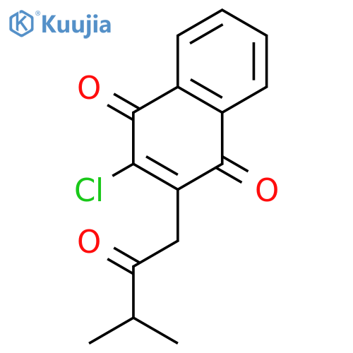 1,4-Naphthalenedione, 2-chloro-3-(3-methyl-2-oxobutyl)- structure