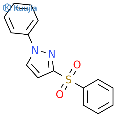 1H-Pyrazole, 1-phenyl-3-(phenylsulfonyl)- structure