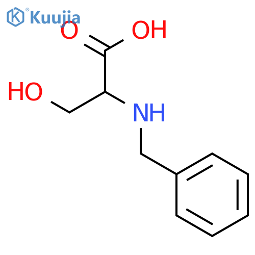 2-(Benzylamino)-3-hydroxypropanoic acid structure