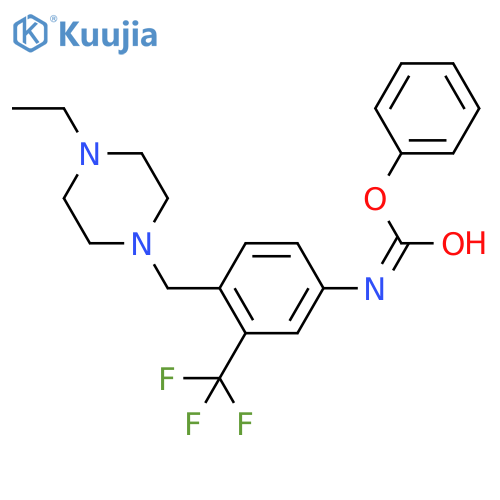 Phenyl (4-((4-Ethylpiperazin-1-yl)methyl)-3-(trifluoromethyl)phenyl)carbamate Hydrochloride structure