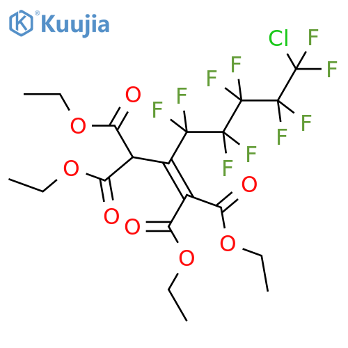 1-Propene-1,1,3,3-tetracarboxylic acid, 2-(5-chloro-1,1,2,2,3,3,4,4,5,5-decafluoropentyl)-, tetraethyl ester structure