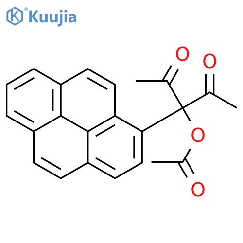 2,4-Pentanedione, 3-(acetyloxy)-3-(1-pyrenyl)- structure