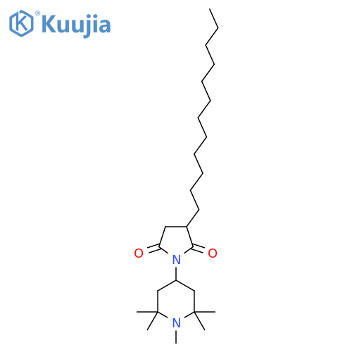 2,5-Pyrrolidinedione, 3-dodecyl-1-(1,2,2,6,6-pentamethyl-4-piperidinyl)- structure