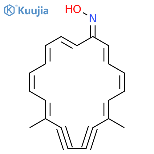2,4,6,8,14,16,18-Cyclononadecaheptaene-10,12-diyn-1-one, 9,14-dimethyl-, oxime, (Z,E,E,Z,Z,E,E,E)- structure