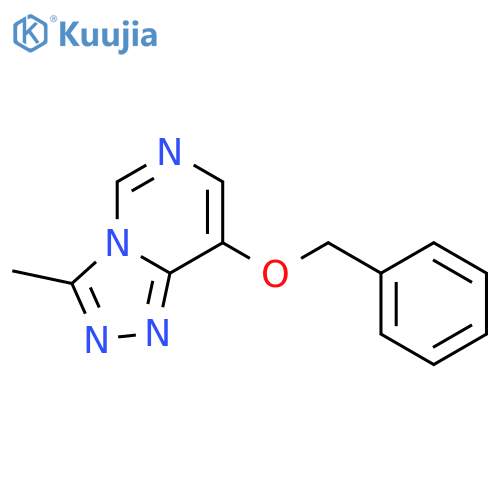 1,2,4-TRIAZOLO[4,3-C]PYRIMIDINE, 3-METHYL-8-(PHENYLMETHOXY)- structure