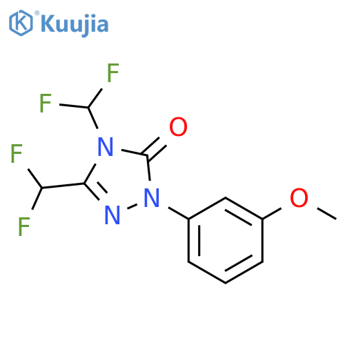 3H-1,2,4-Triazol-3-one,4,5-bis(difluoromethyl)-2,4-dihydro-2-(3-methoxyphenyl)- structure