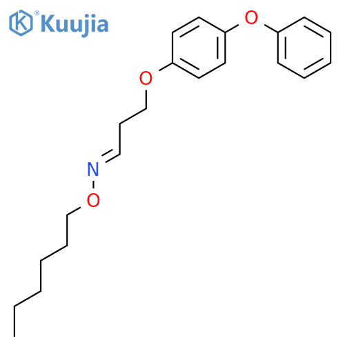 Propanal, 3-(4-phenoxyphenoxy)-, O-hexyloxime structure