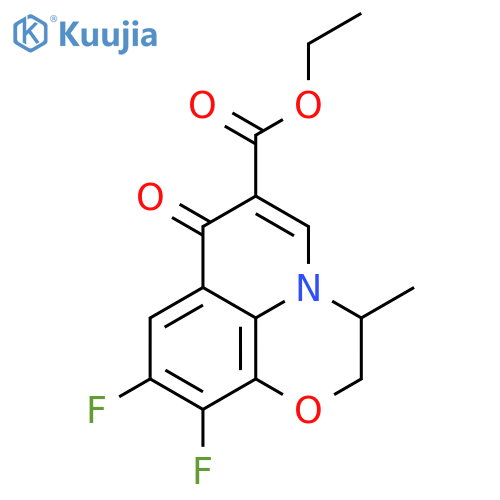 (S)-9,10-Difluoro-2,3-dihydro-3-methyl-7-oxo-7H-pyrido1,2,3-de-1,4-benzoxazine-6-carboxylic Acid Ethyl Ester structure