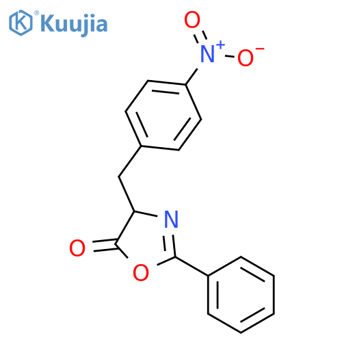 5(4H)-OXAZOLONE, 4-[(4-NITROPHENYL)METHYL]-2-PHENYL- structure