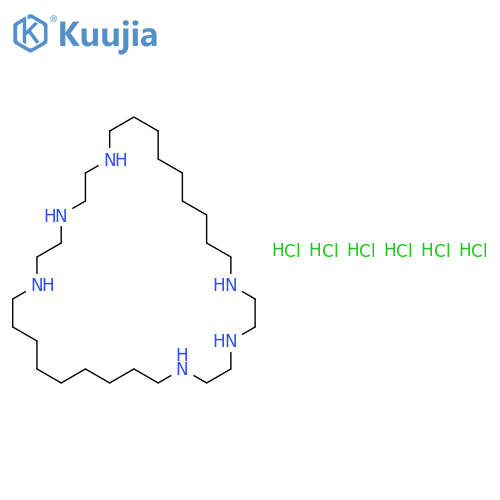 1,4,7,17,20,23-Hexaaza-cyclodotriacontane Hexahydrochloride structure