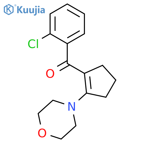 Methanone, (2-chlorophenyl)[2-(4-morpholinyl)-1-cyclopenten-1-yl]- structure