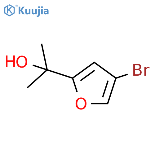 2-(4-bromofuran-2-yl)propan-2-ol structure