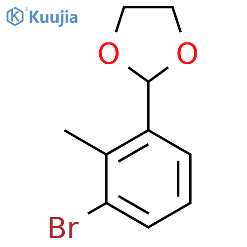 1,3-Dioxolane, 2-(3-bromo-2-methylphenyl)- structure