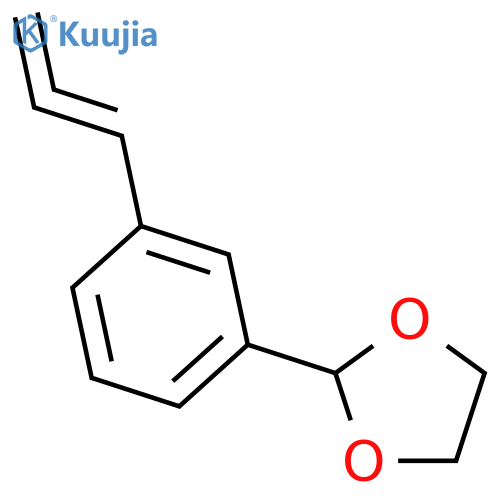 1,3-Dioxolane, 2-[3-(1,2-propadienyl)phenyl]- structure