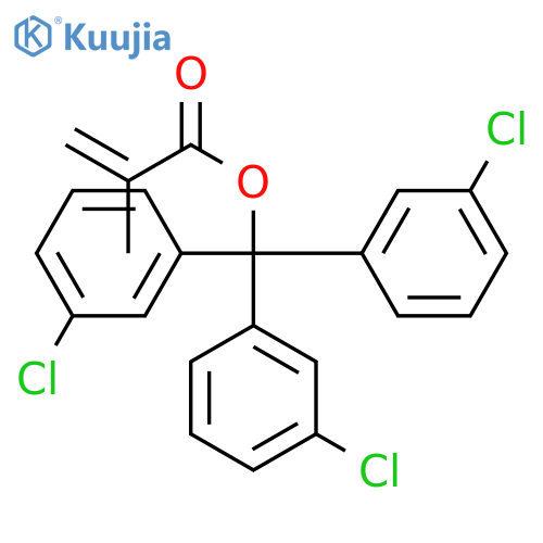 Tris(3-chlorophenyl)methyl 2-methylprop-2-enoate structure