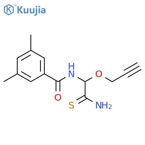 Benzamide, N-[2-amino-1-(2-propynyloxy)-2-thioxoethyl]-3,5-dimethyl- structure
