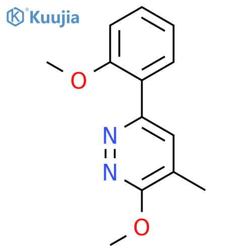 Pyridazine, 3-methoxy-6-(2-methoxyphenyl)-4-methyl- structure