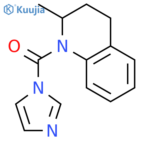 Quinoline, 1,2,3,4-tetrahydro-1-(1H-imidazol-1-ylcarbonyl)-2-methyl- structure