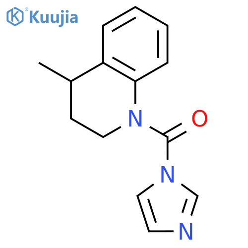 Quinoline, 1,2,3,4-tetrahydro-1-(1H-imidazol-1-ylcarbonyl)-4-methyl- structure