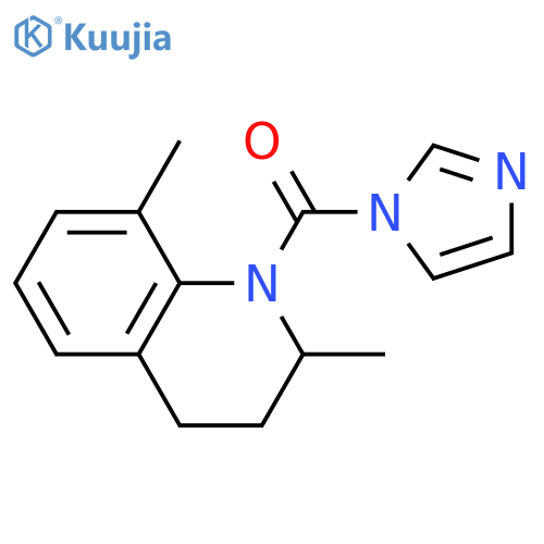 Quinoline, 1,2,3,4-tetrahydro-1-(1H-imidazol-1-ylcarbonyl)-2,8-dimethyl- structure