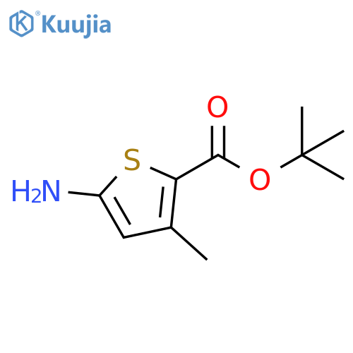 2-Thiophenecarboxylic acid, 5-amino-3-methyl-, 1,1-dimethylethyl ester structure