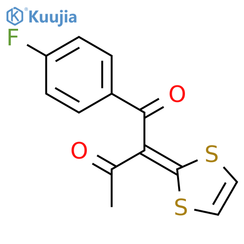 1,3-Butanedione, 2-(1,3-dithiol-2-ylidene)-1-(4-fluorophenyl)- structure