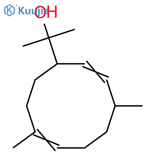 2,7-Cyclodecadiene-1-methanol, α,α,4,8-tetramethyl-, (1S,2E,4S,7E)- structure