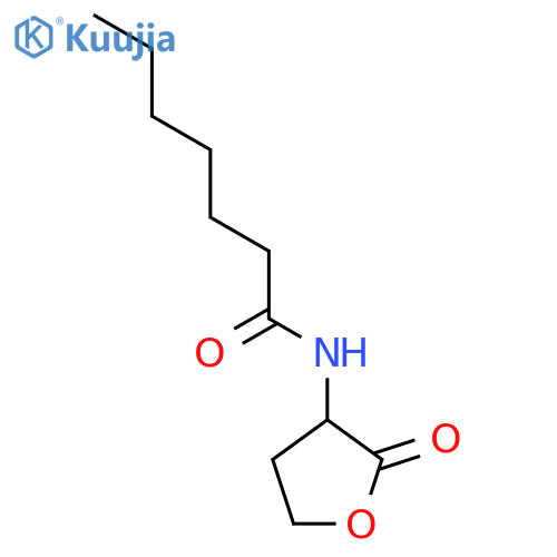 Heptanamide,N-(tetrahydro-2-oxo-3-furanyl)- structure