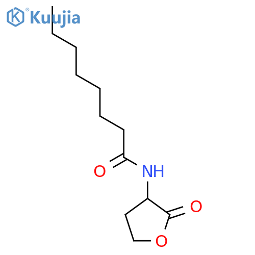 Octanamide,N-(tetrahydro-2-oxo-3-furanyl)- structure
